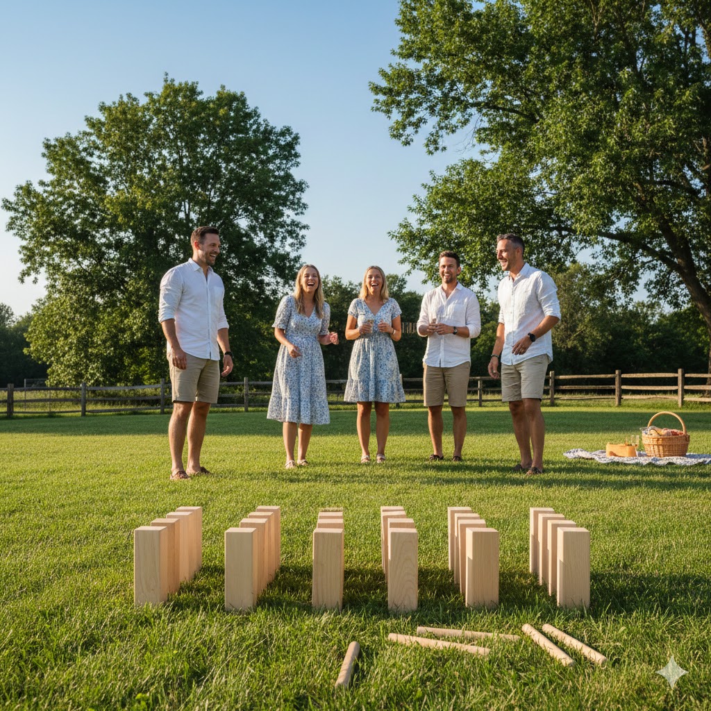Kubb peli ja sen säännöt sekä parhaat vinkit ulkopelien kuninkaaseen