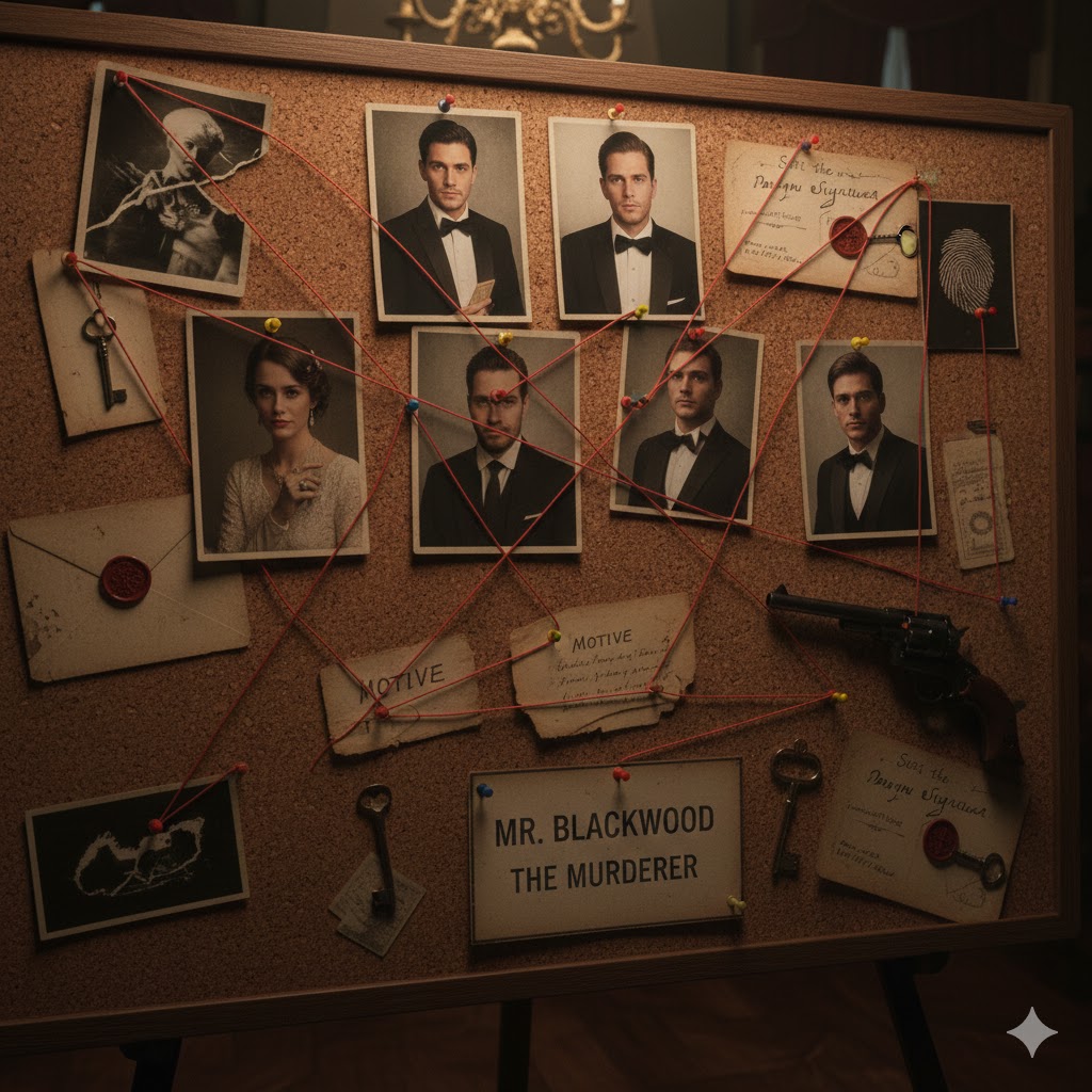 murhamysteeri peli: taulu